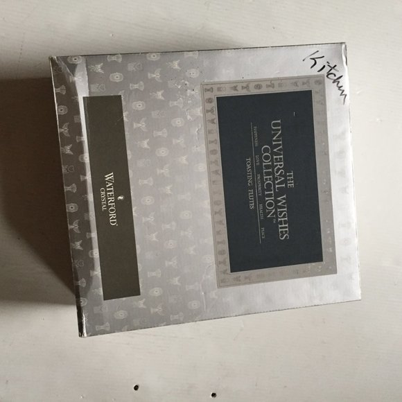 10" Tall Waterford ❤️ 5 Universal Wishes -Millennium Collection 2 Crystal Flutes - Picture 9 of 11